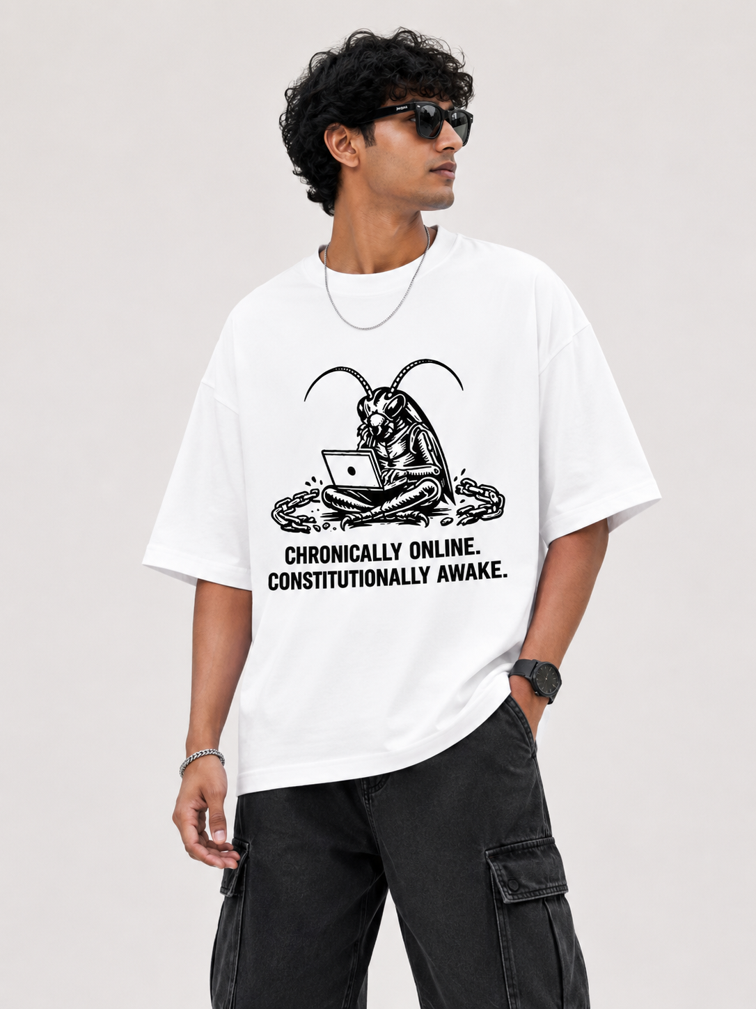 Together We Survive Cockroach Janta Party Oversized Tshirt GenZ Unisex Oversized Tshirt CJP