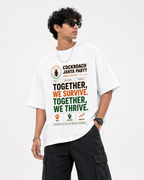 Cockroach Janta Party Oversized Tshirt GenZ Unisex Oversized Tshirt Colony Tshirt CJP