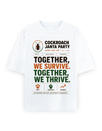 Cockroach Janta Party Oversized Tshirt GenZ Unisex Oversized Tshirt Colony Tshirt CJP