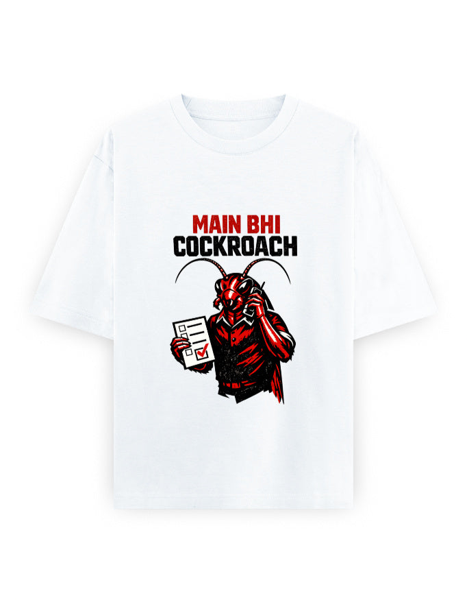 Colony Basic Cockroach Janta Party Oversized Tshirt GenZ Unisex Oversized Tshirt CJP