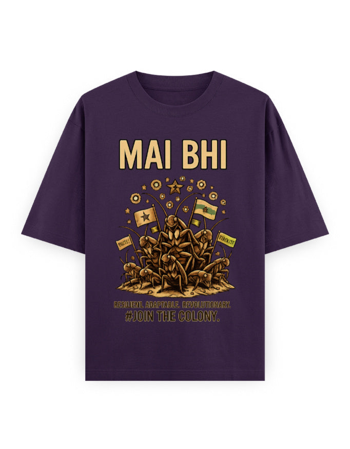 Abhijeet Dipke Cockroach Janta Party Oversized Tshirt GenZ Unisex Oversized Tshirt