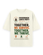 Cockroach Janta Party Oversized Tshirt GenZ Unisex Oversized Tshirt Colony Tshirt CJP