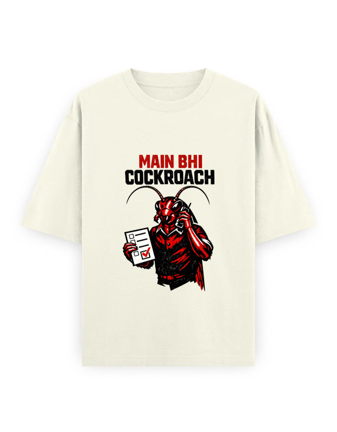 Colony Basic Cockroach Janta Party Oversized Tshirt GenZ Unisex Oversized Tshirt CJP