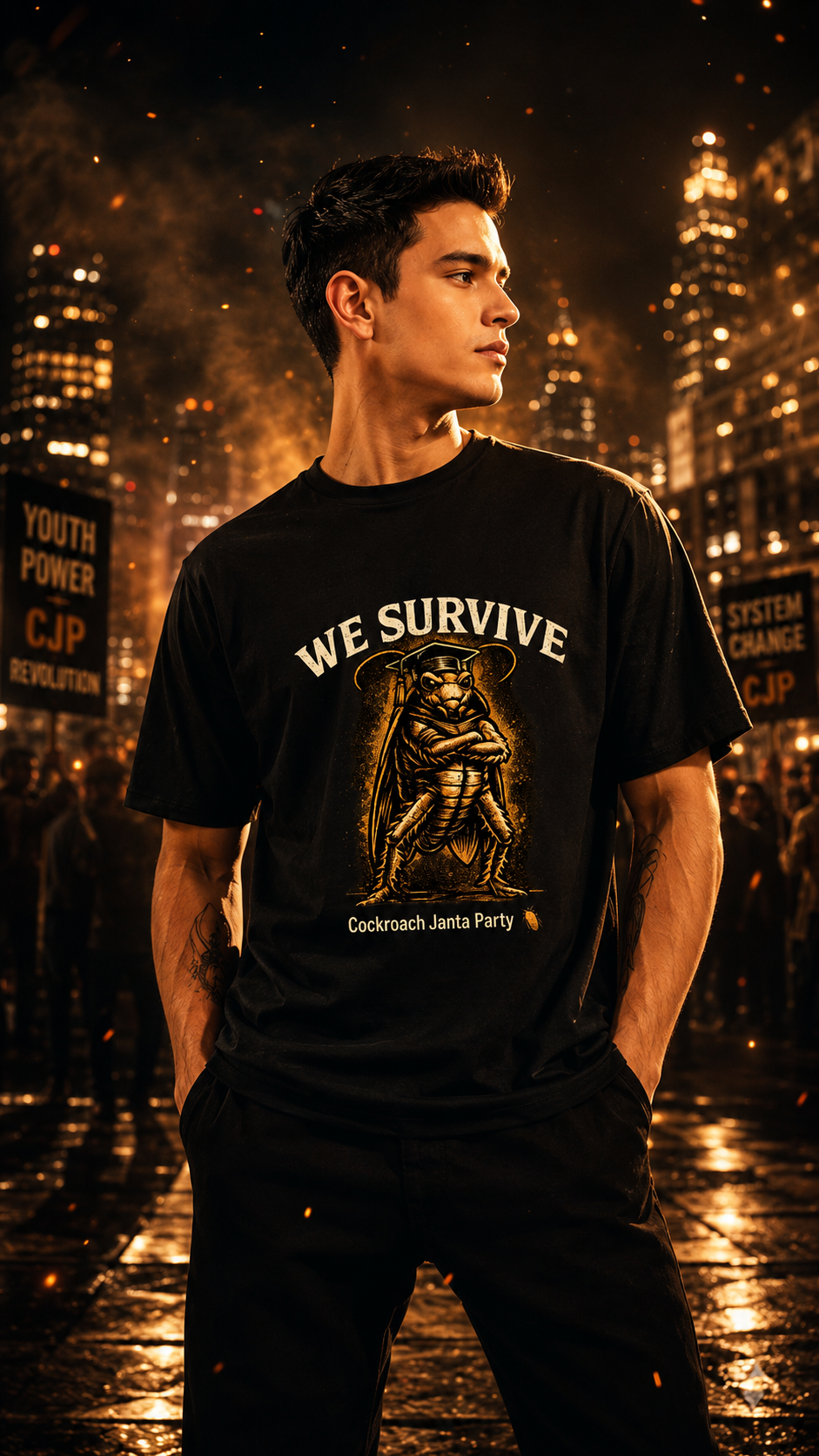 Survivor Roach T Shirt